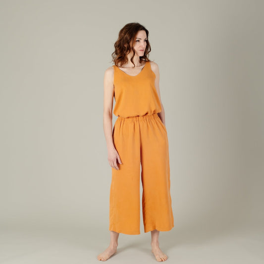 Tencel Damenshirt mit Trägern in der Farbe Mango, Urheber: Mini & Eve