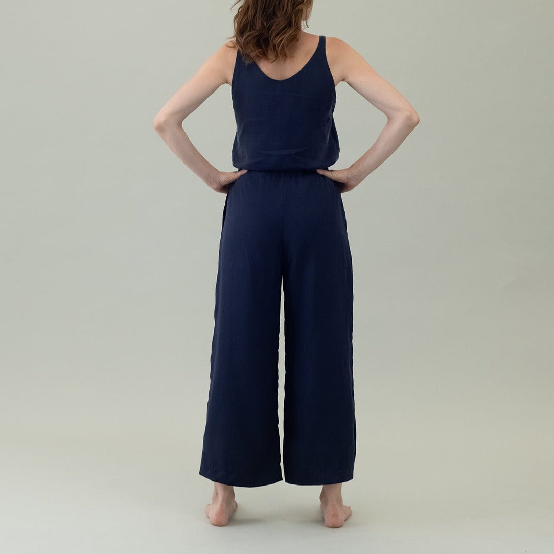 Tencel-Hose für Damen in Dunkelblau, Urheber: Mini & Eve