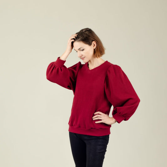 Damen Pulli weinrot; Urheber: Mini & Eve