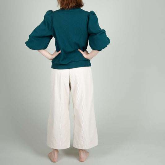 Damen-Hose in Creme Weiß, Cord, Urheber: Mini & Eve