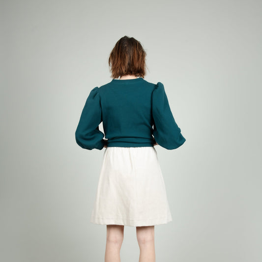 Damen-Rock in Creme Weiß, Cord, Urheber: Mini & Eve