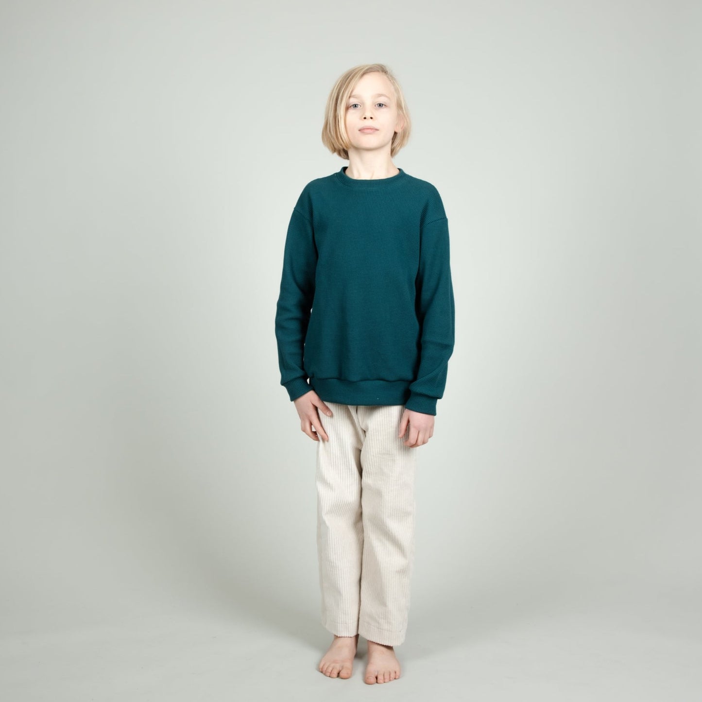Kinder-Hose in Creme Weiß, Cord, Urheber: Mini & Eve