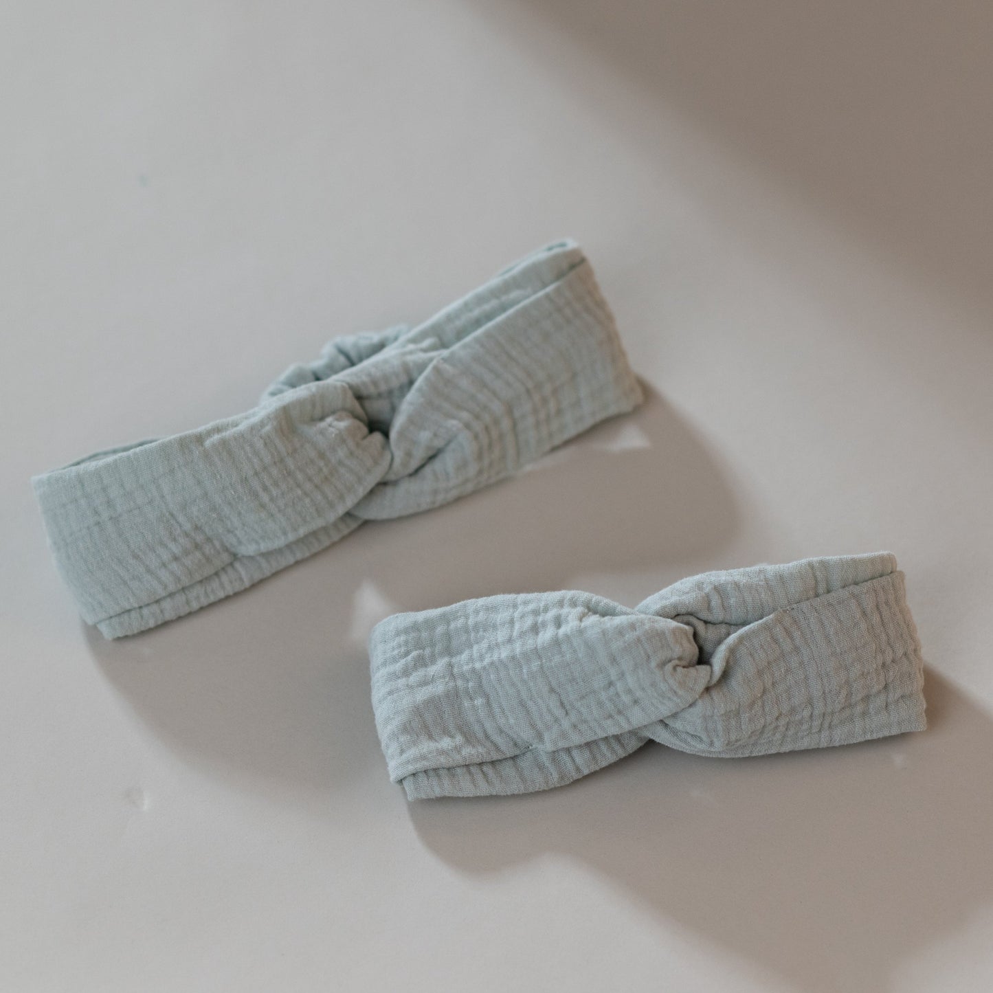 Musselin Turban Stirnband mint, Mutter Tochter Partnerlook, Urheber: Mini & Eve