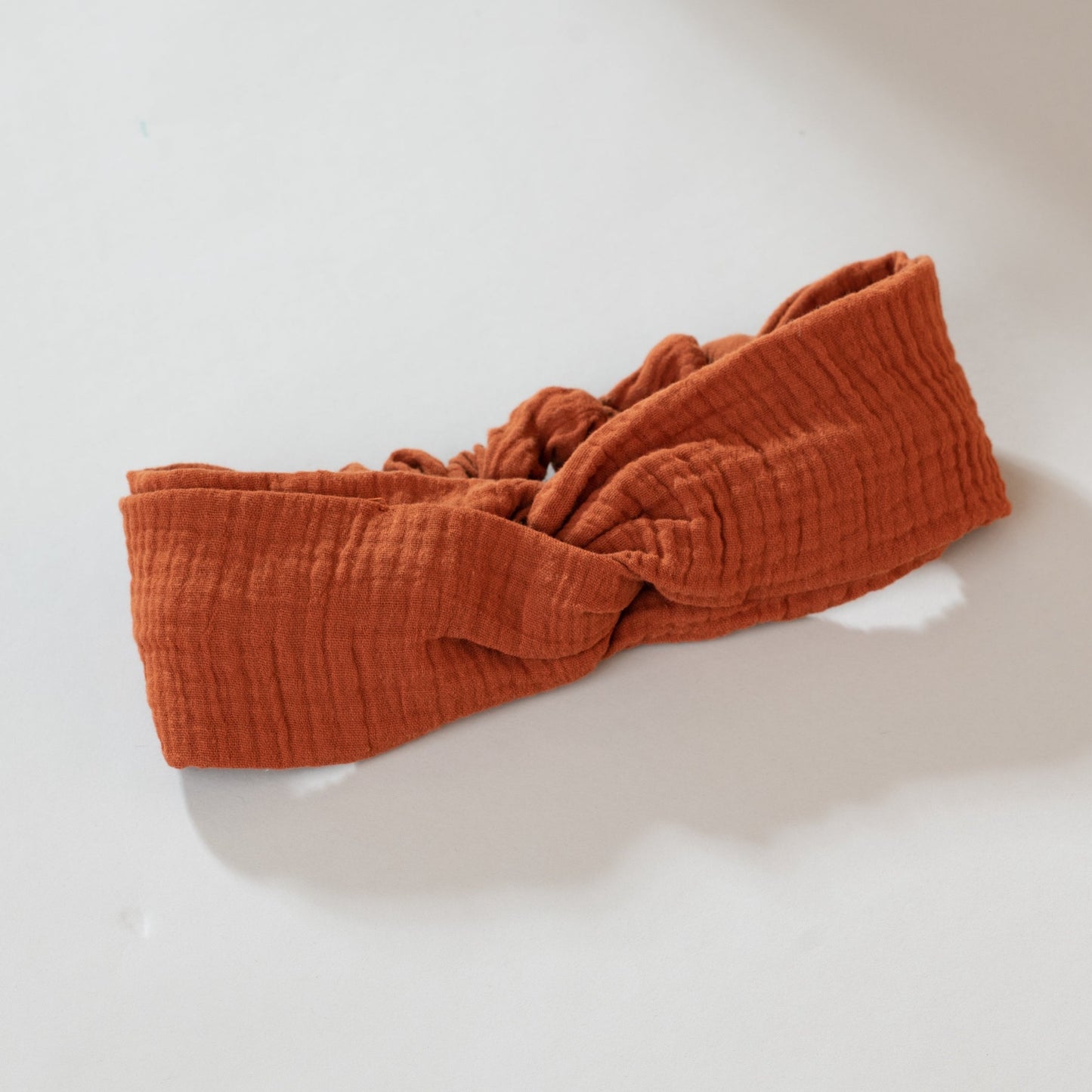 Musselin Turban Stirnband Terracotta, Erwachsene, Urheber: Mini & Eve