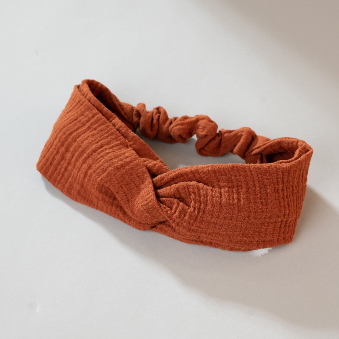 Musselin Turban Stirnband Terracotta, Mädchen, Kind, Urheber: Mini & Eve
