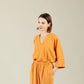 Damen Shirt Top Oberteil aus Tencel in Mango Gelb im Kimonoschnitt; Urheber: Mini & Eve