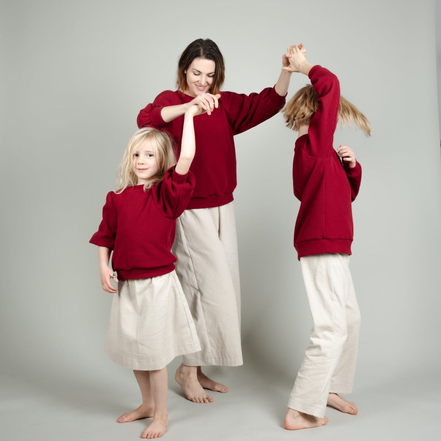 Kinder-Hose in Creme Weiß, Cord, Urheber: Mini & Eve