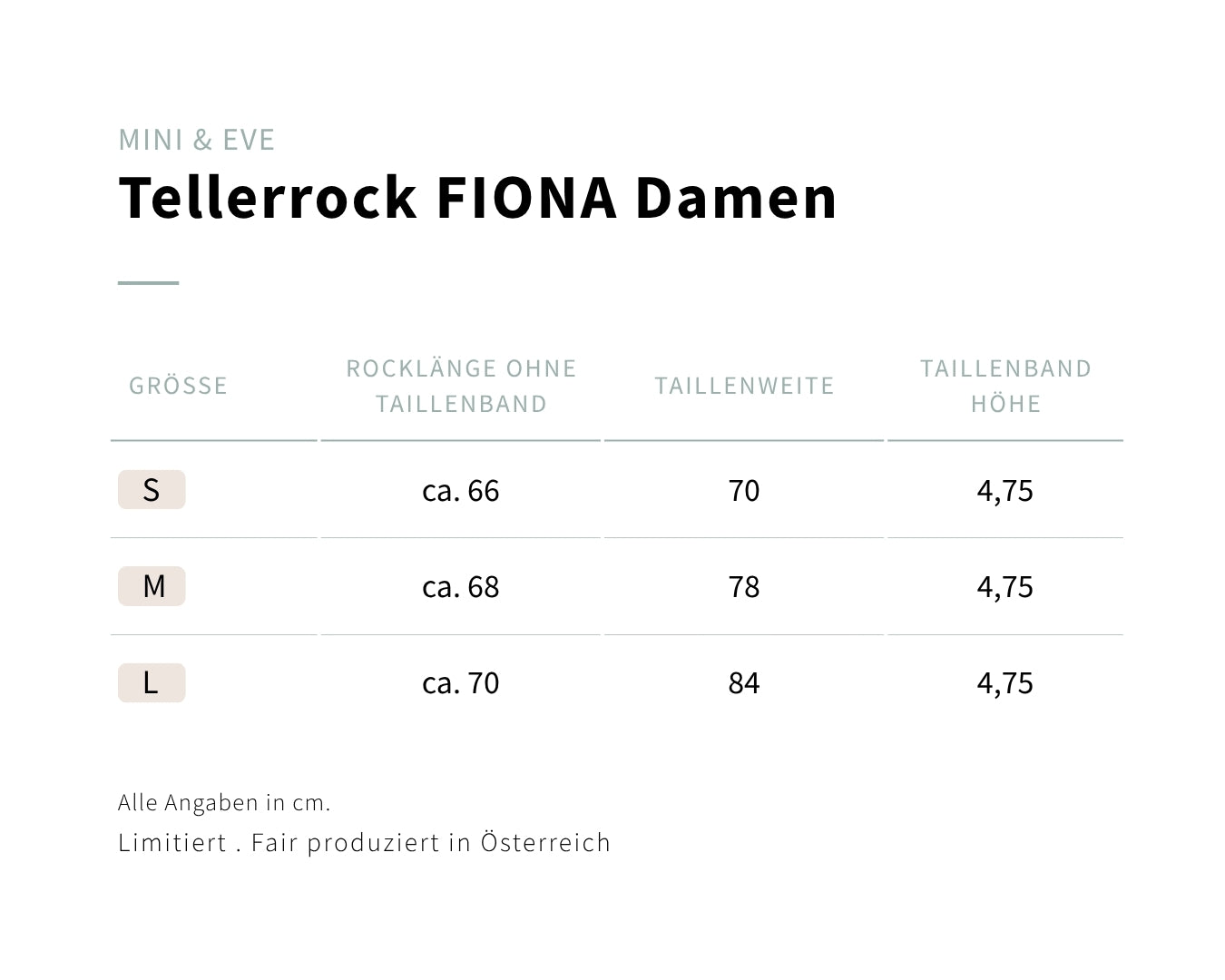 Mini & Eve "Fiona" Rosé Damen Tencel-Tellerrock