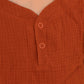 LEO Kindershirt Musselin Terracotta Detail Knopfleiste, Urheber: Mini & Eve