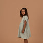 MIA Kinderkleid Musselin Mint Seitenansicht links, Urheber: Mini & Eve