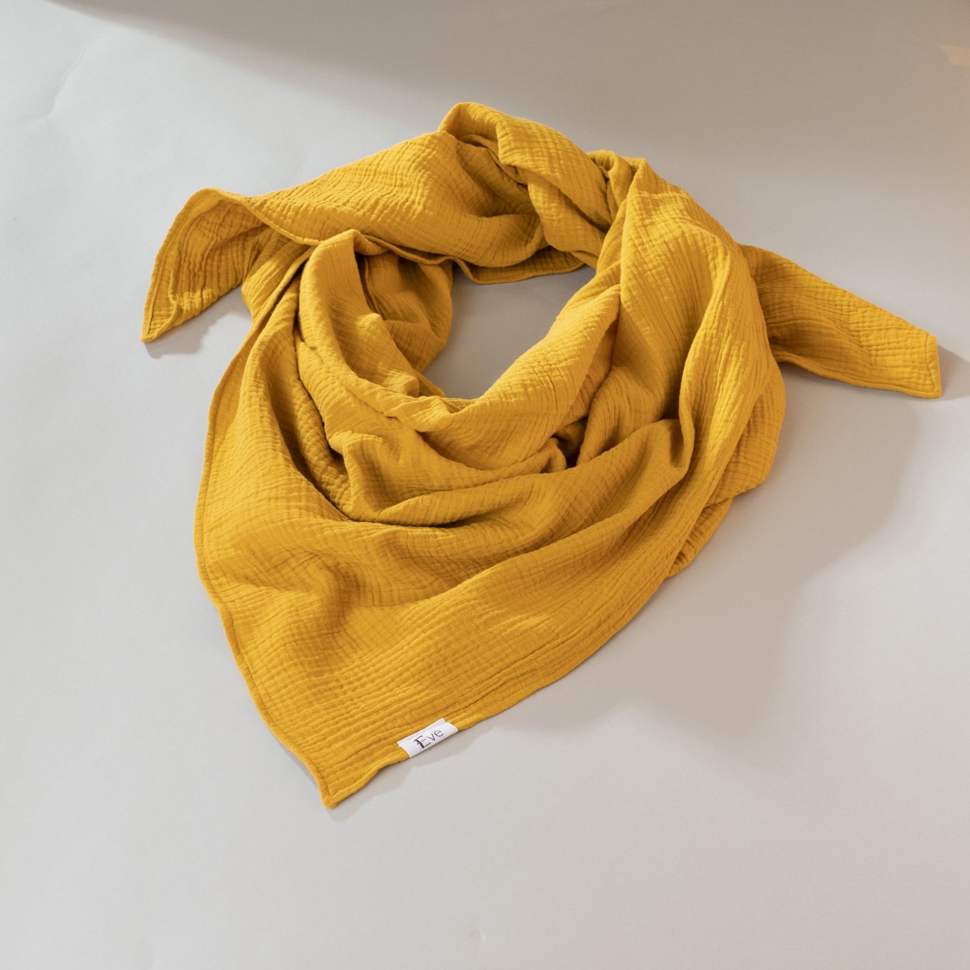 XL Musselin-Tuch in curry gelb, extra groß, Urheber: Mini & Eve