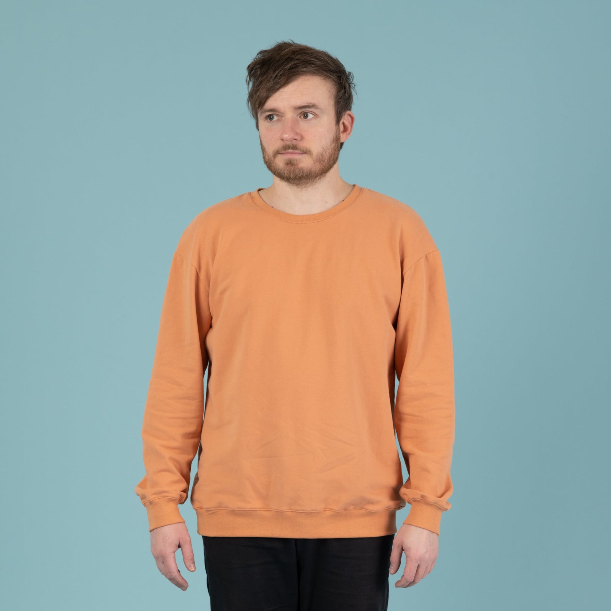 Sweater für Herren, Papaya, Orange, Urheber: Mini & Eve