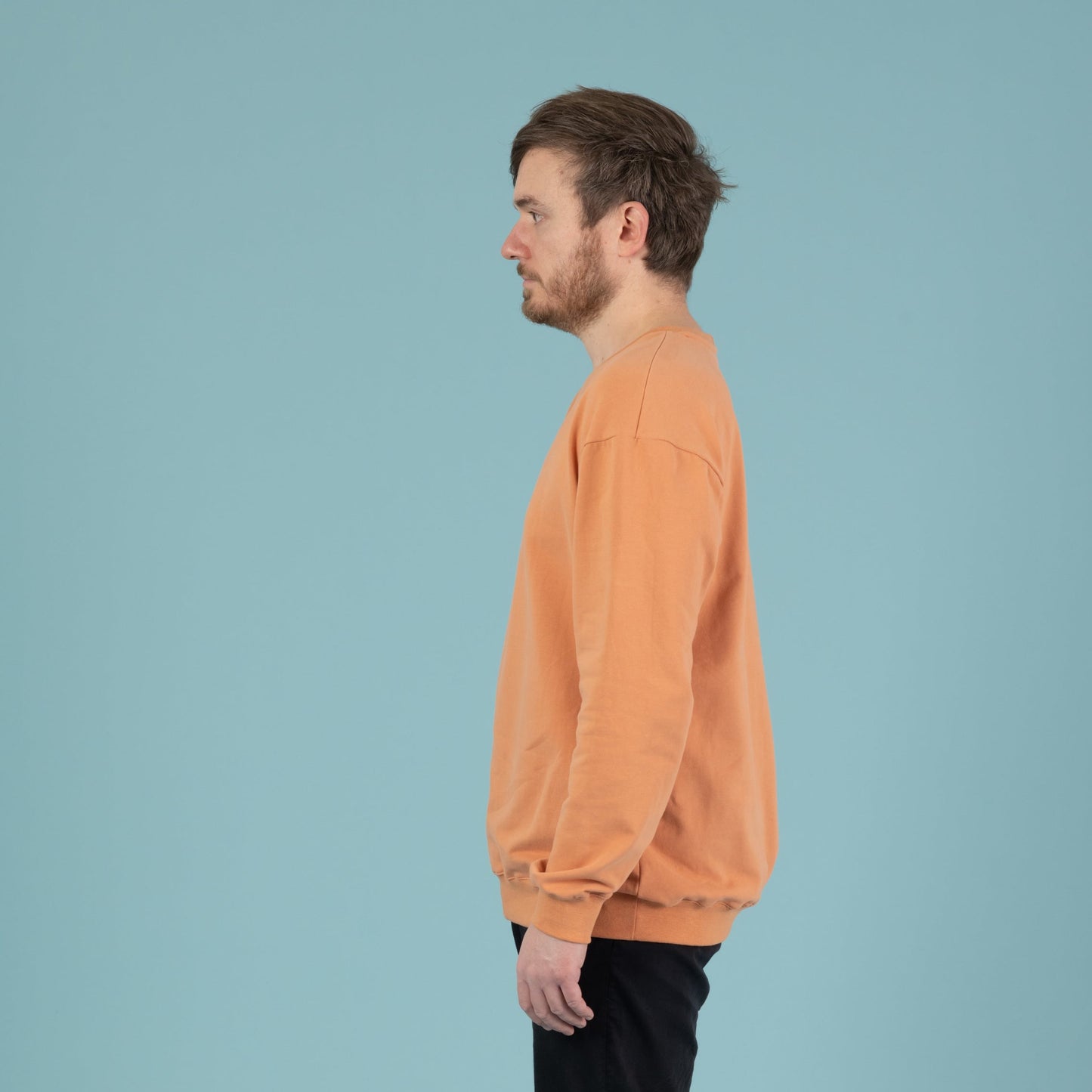 Sweater für Herren, Unisex, Seitenansicht links, Papaya, Orange, Urheber: Mini & Eve