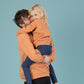 Sweater für Damen und Herren, Unisex, Partnerlook Papa und Kind, Papaya, Orange, Urheber: Mini & Eve