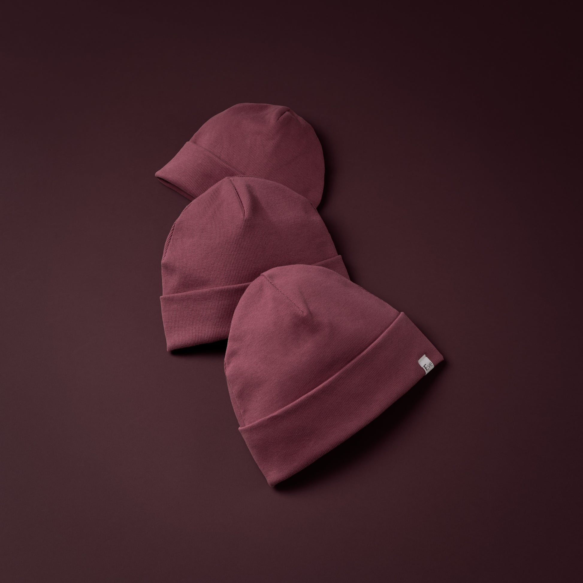 Beanie Haube Mütze Purple Violett Rot 3 Größen klein mittel groß